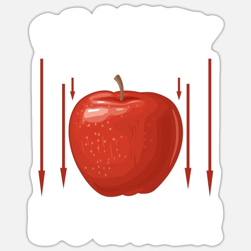 Gravity Is Such A Downer Funny Physicist Gift Sticker size S (10 x 10 cm)