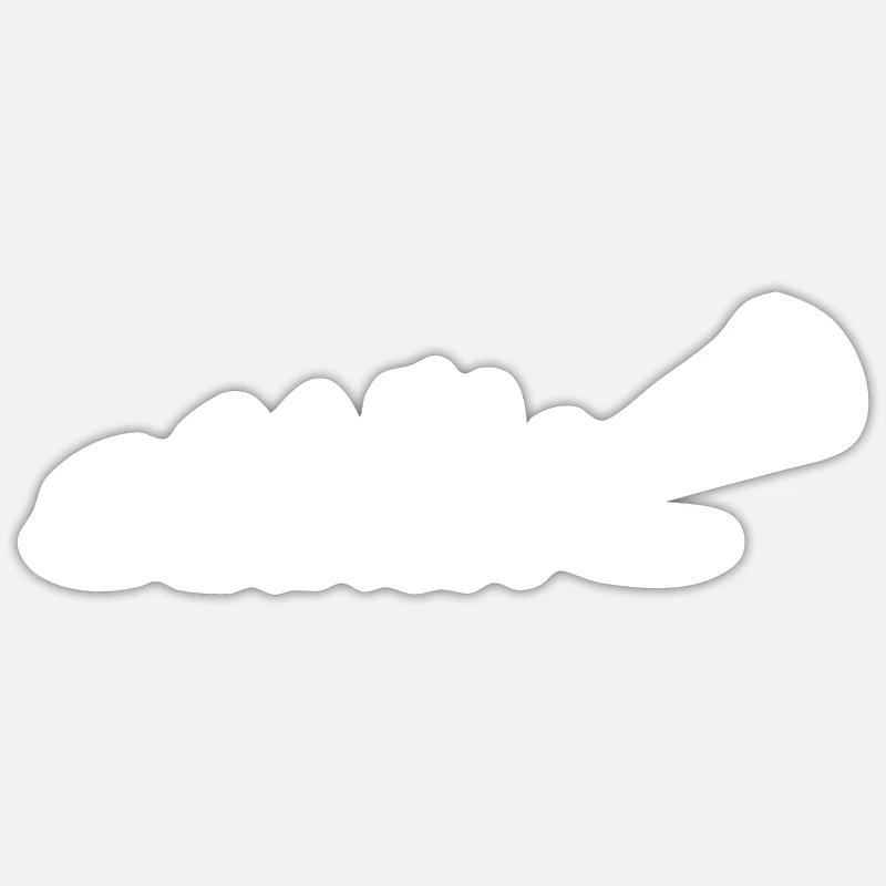 Kitesurfen Evolution Kitesurfer Geschenkidee Sticker Größe S (10 x 10 cm)