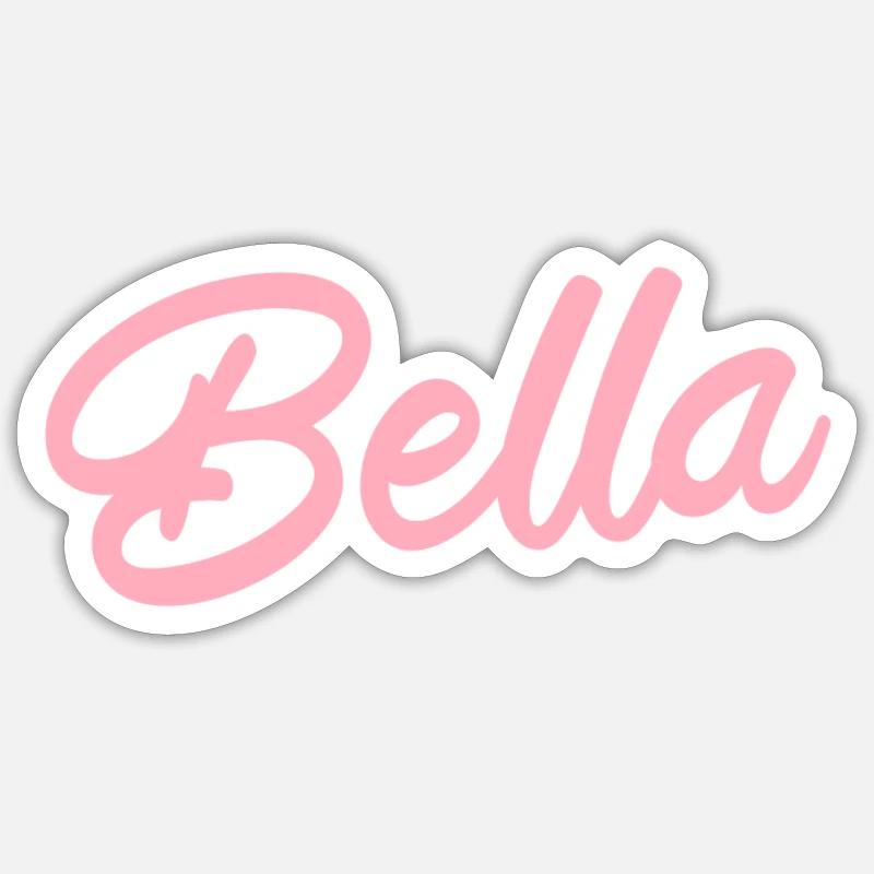 Bella - Sticker size S (10 x 10 cm) - white matte