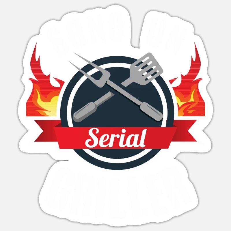 Sono e Serial Griller Sticker Größe S (10 x 10 cm)