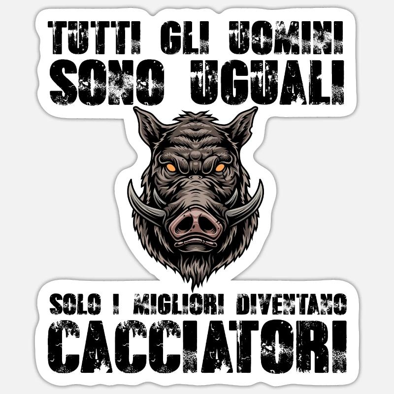 i migliori diventano cacciatori, cacciatori Sticker taille S (10 x 10 cm)