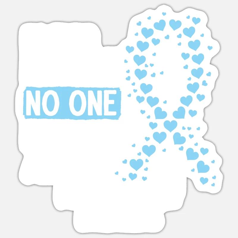 Krebs Prostatakrebs Bewusstsein Sticker Größe S (10 x 10 cm)