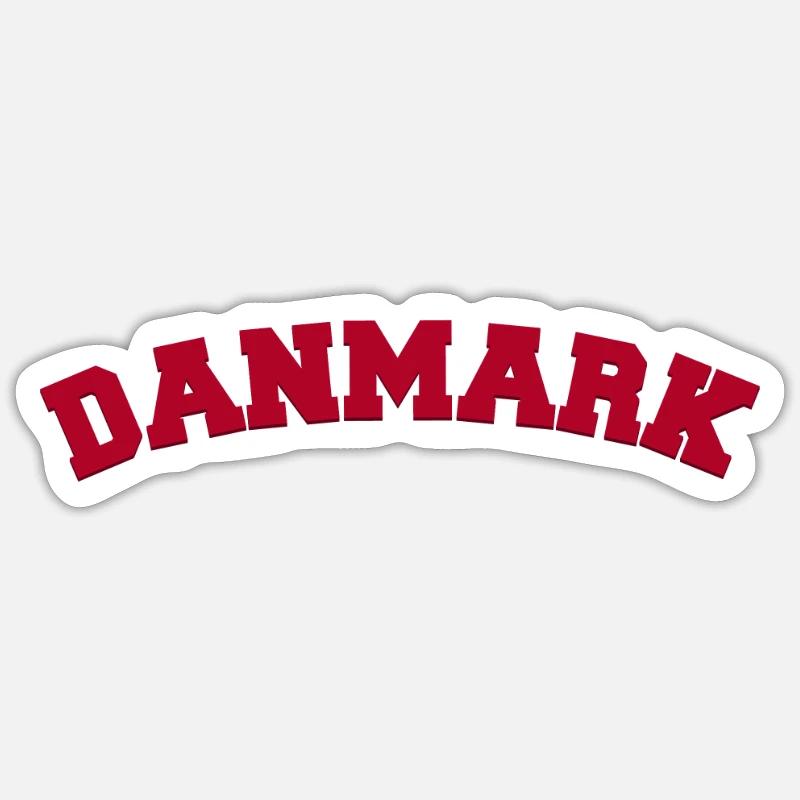Danmark Danemark Sticker taille S (10 x 10 cm)