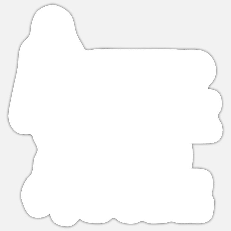 Model Topmodel Beruf Laufsteg - Sticker Größe S (10 x 10 cm) - Mattweiß