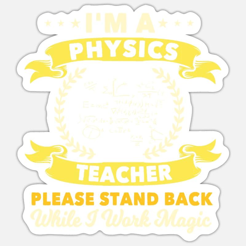 Physiklehrer Sticker Größe S (10 x 10 cm)