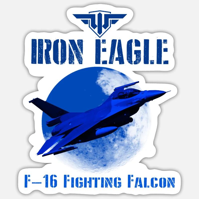 iron eagle - Sticker size S (10 x 10 cm) - white matte