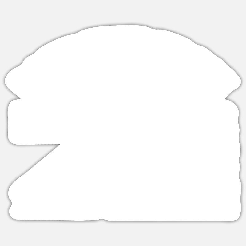 Prof de maths - Sticker taille S (10 x 10 cm) - blanc mat