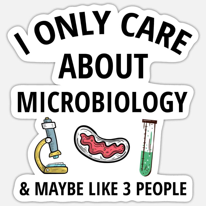 Microbiology Student | Microbiologist Microbiology - Sticker size S (10 x 10 cm) - white matte