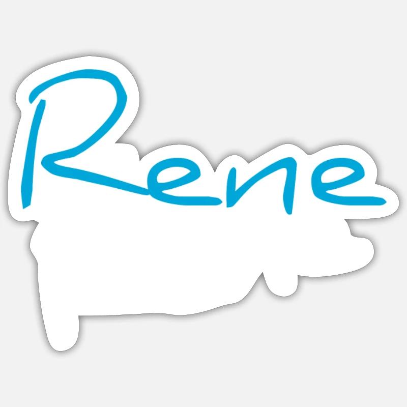 Rene Sticker Größe S (10 x 10 cm)
