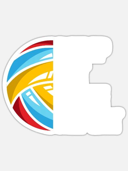 Volleyball Beachvolleyball Sportler Geschenk - Sticker Größe S (10 x 10 cm) - Mattweiß