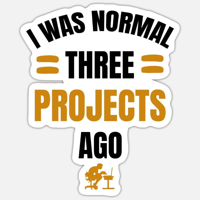 Project Management Gift | Project manager - Sticker size S (10 x 10 cm) - white matte