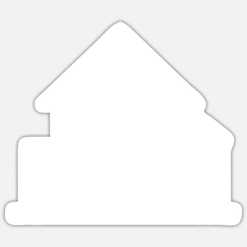 House White - Sticker size S (10 x 10 cm) - white matte