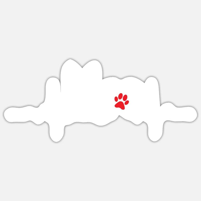 German Shepherd - Sticker size S (10 x 10 cm) - white matte
