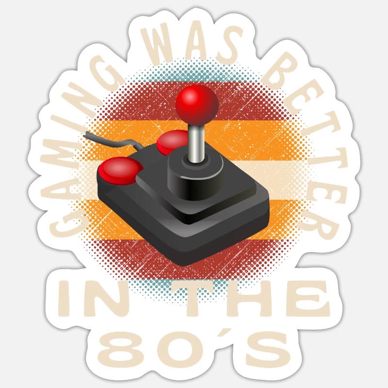 Il gioco era migliore negli anni '80 - Sticker formato S (10 x 10 cm) - bianco opaco