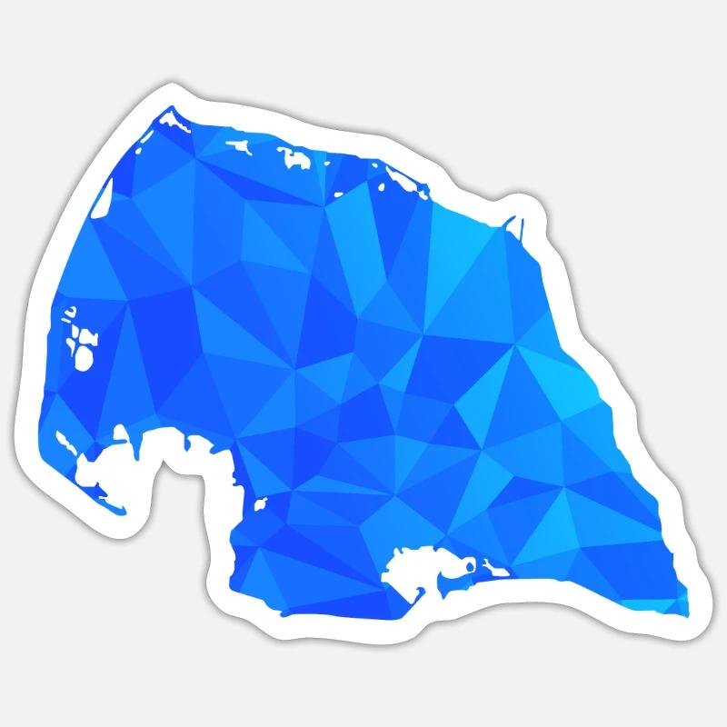 Fehmarn polygon Sticker size S (10 x 10 cm)