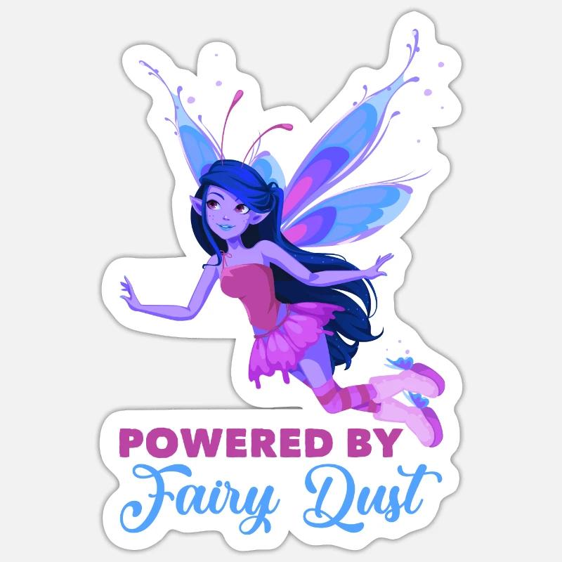 Fee Elfe Märchen Sticker Größe S (10 x 10 cm)