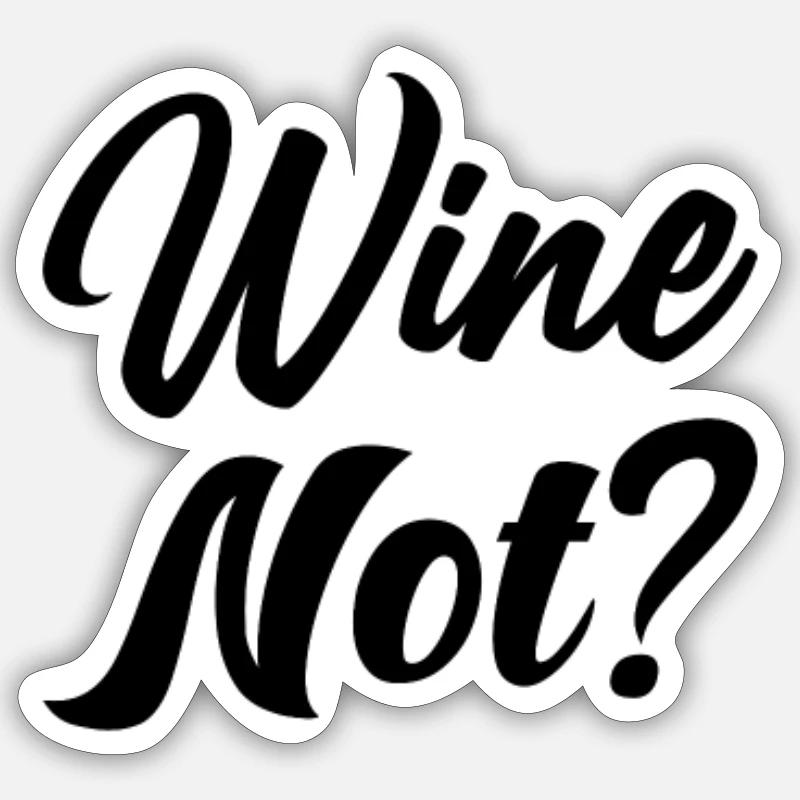 Vin pas - Sticker taille S (10 x 10 cm) - blanc mat