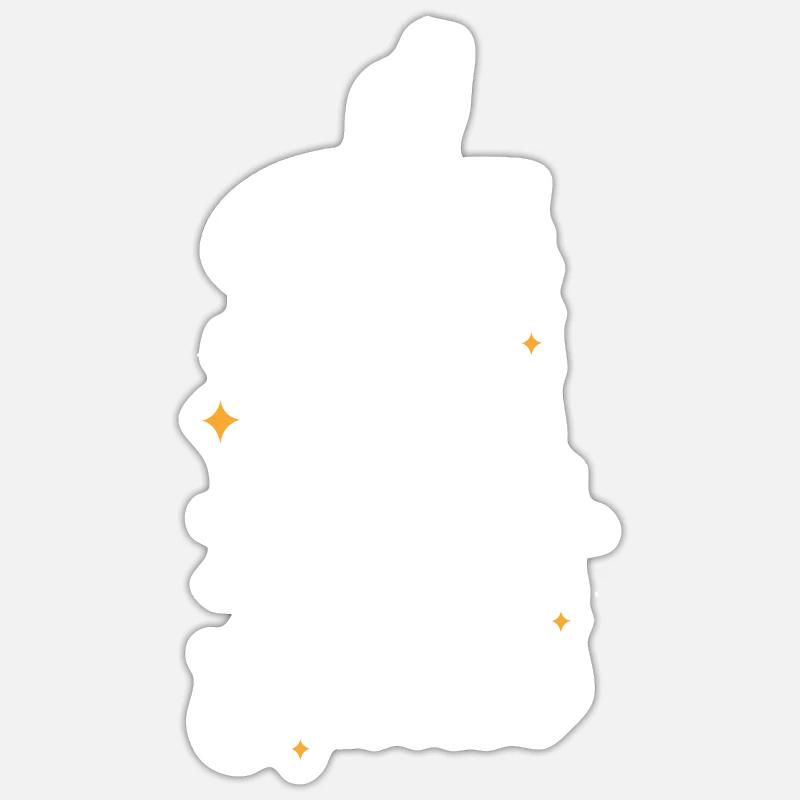Schäferhund Design für einen Hundebesitzer - Sticker Größe S (10 x 10 cm) - Mattweiß