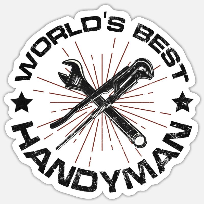 Bester Heimwerker Sticker Größe S (10 x 10 cm)