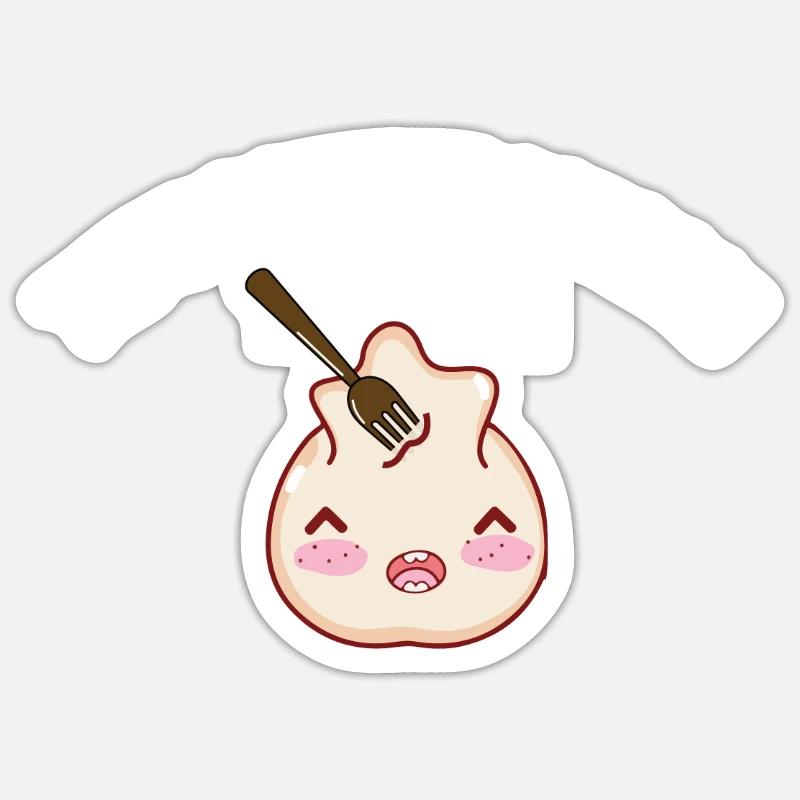 Tofu doesn't scream - Sticker size S (10 x 10 cm) - white matte