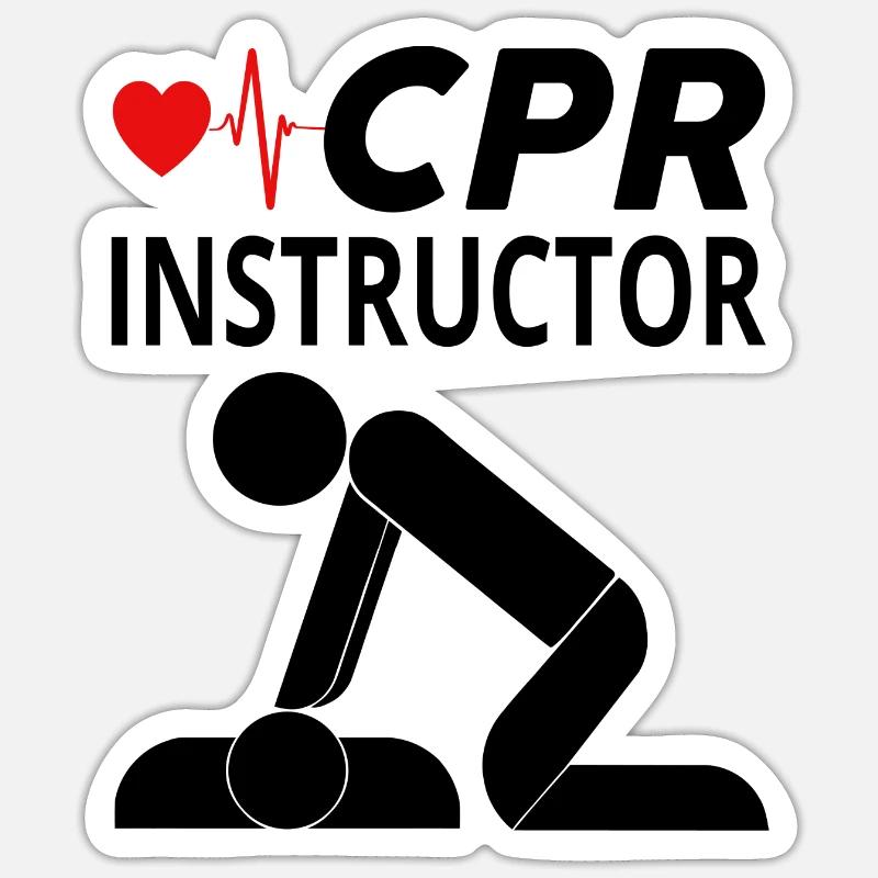 CPR INSTRUCTOR Sticker size S (10 x 10 cm)