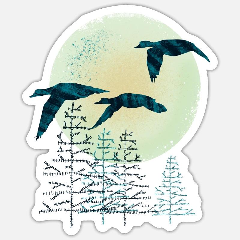 Migratory birds Sticker size S (10 x 10 cm)