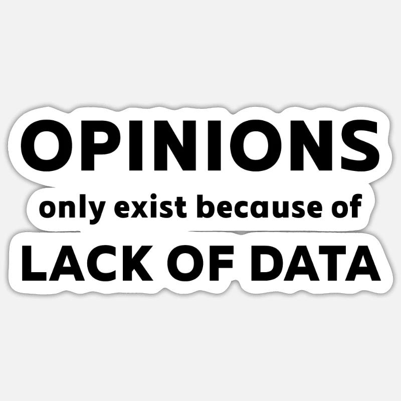 Data Science and Statistics Data Scientist - Sticker taille S (10 x 10 cm) - blanc mat