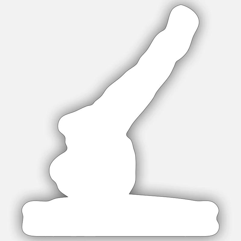 Garda | Coordinates | White Sticker taille S (10 x 10 cm)