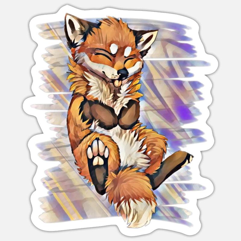 Fox - Sticker size S (10 x 10 cm) - white matte