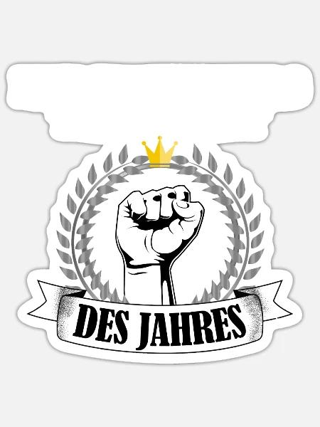 Heilerziehungspfleger des Jahres Pflegekraft hep - Sticker Größe S (10 x 10 cm) - Mattweiß