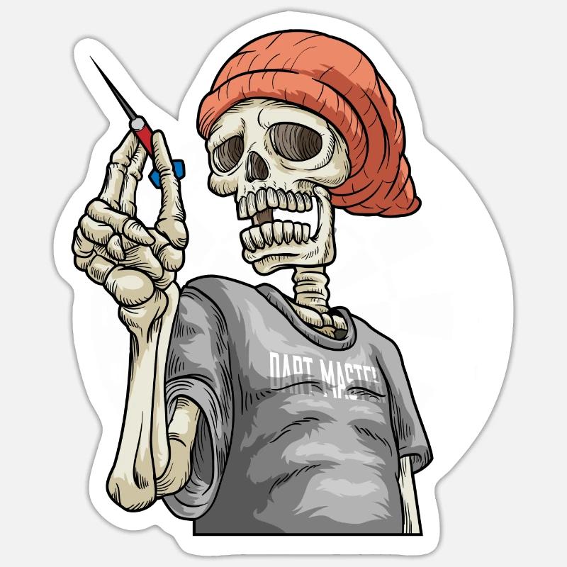 Jeu de fléchettes - Fléchettes costume d’équipe Sticker taille S (10 x 10 cm)