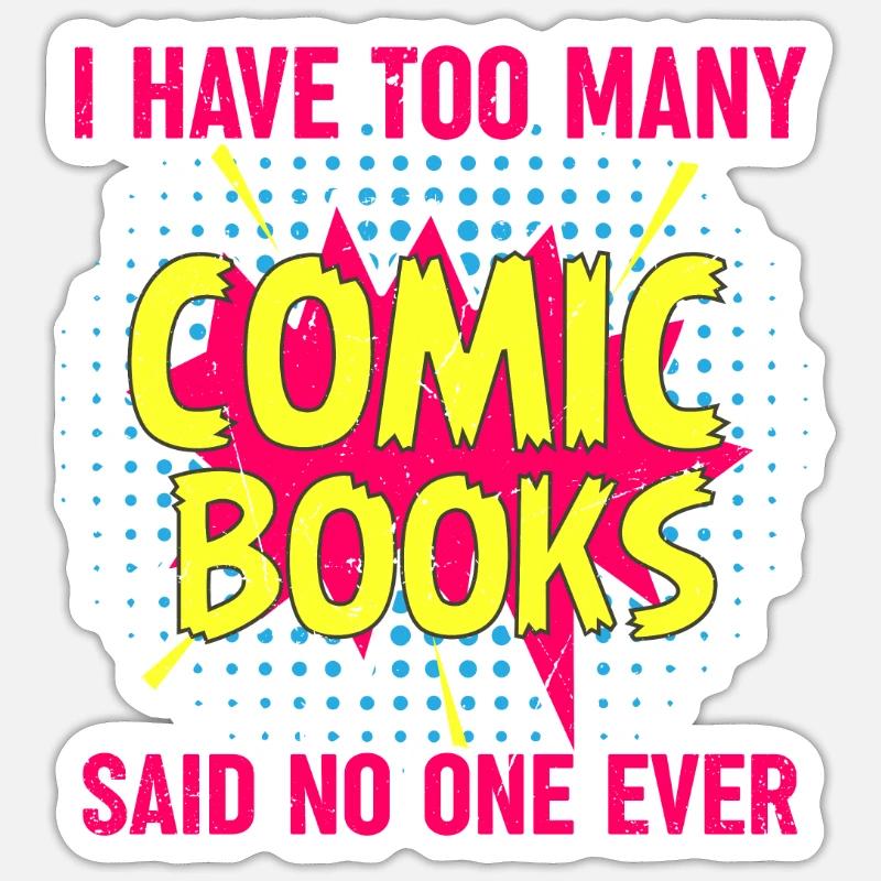 BD Comics Cahier de cadeaux Sticker taille S (10 x 10 cm)