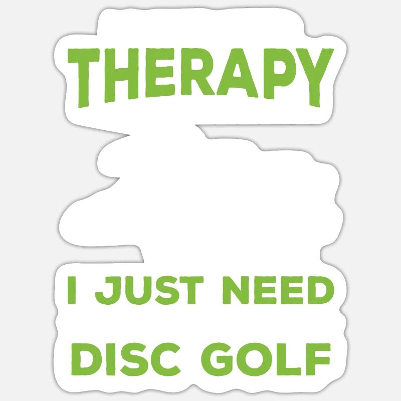 Disc Golf - Sticker size S (10 x 10 cm) - white matte