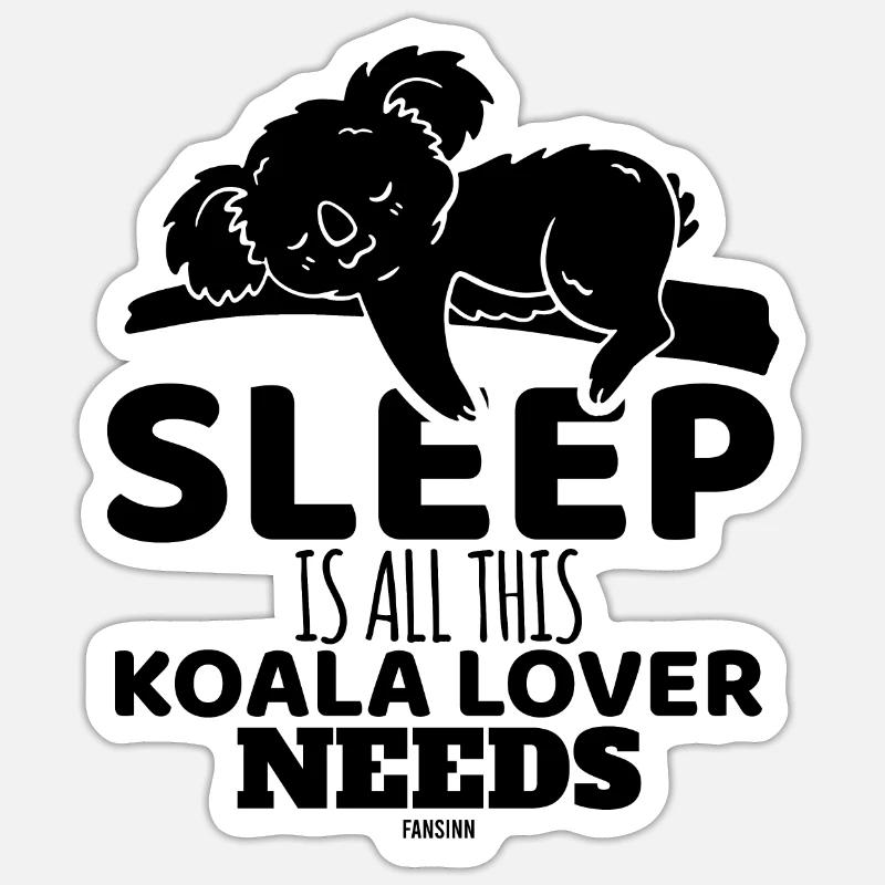 Koala - Sticker size S (10 x 10 cm) - white matte