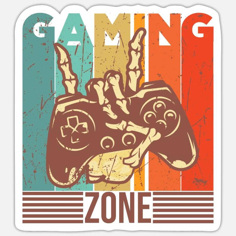 Drôle de sort Zone de jeu Sticker taille S (10 x 10 cm)