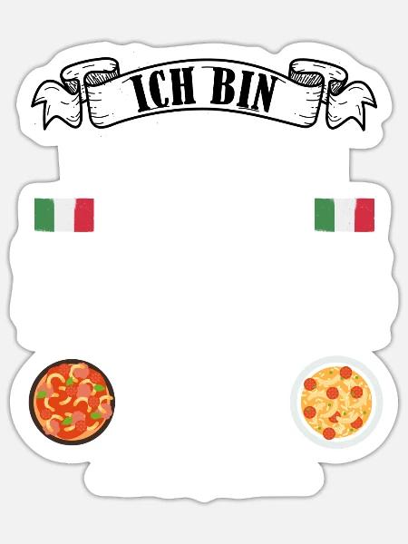 Italien Opa Italienischer Papa Geschenk Vatertag - Sticker Größe S (10 x 10 cm) - Mattweiß