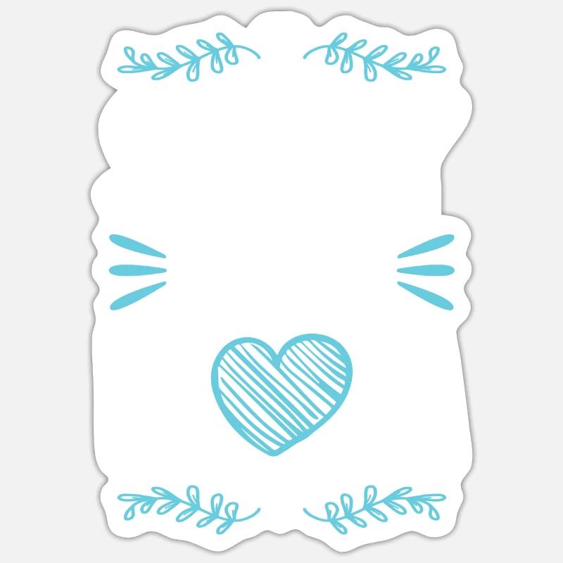 Bébé maman maman - Sticker taille S (10 x 10 cm) - blanc mat