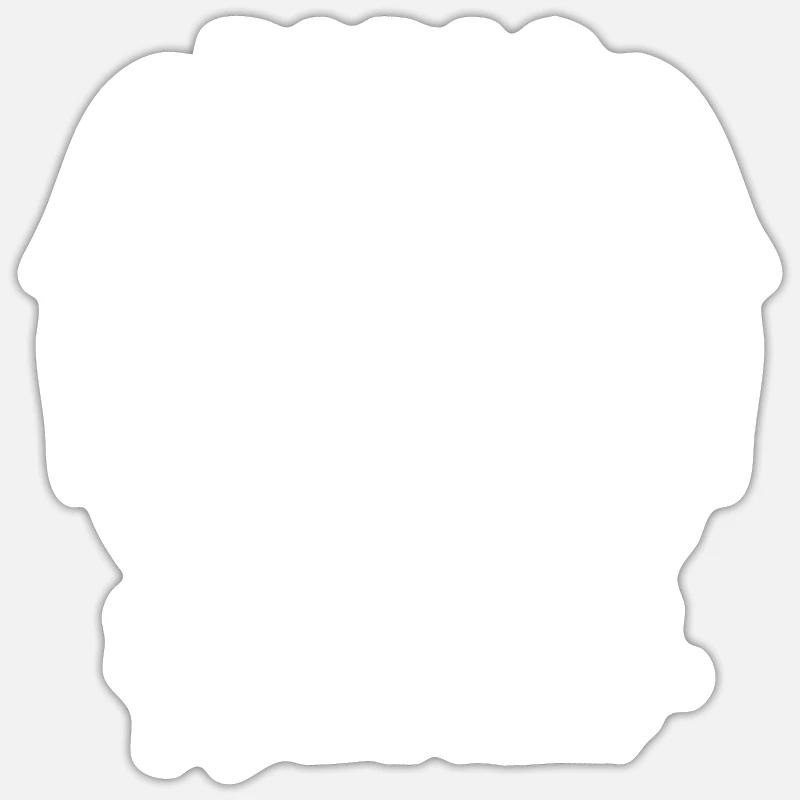Papas Mädchen Engel Geschenk Vatertag Tochter - Sticker Größe S (10 x 10 cm) - Mattweiß