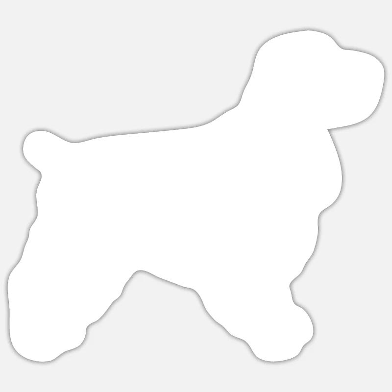 Cocker Spaniel - Sticker size S (10 x 10 cm) - white matte
