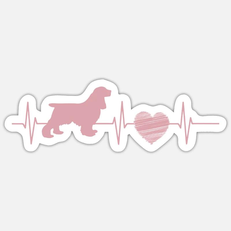 Cocker Spaniel - Sticker size S (10 x 10 cm) - white matte