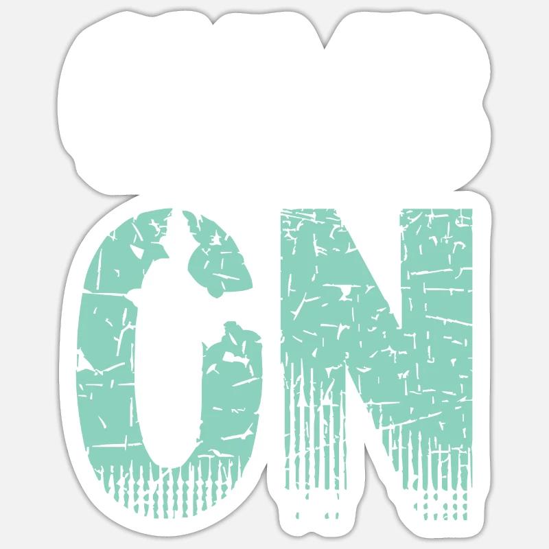 Climb On - Sticker taille S (10 x 10 cm) - blanc mat