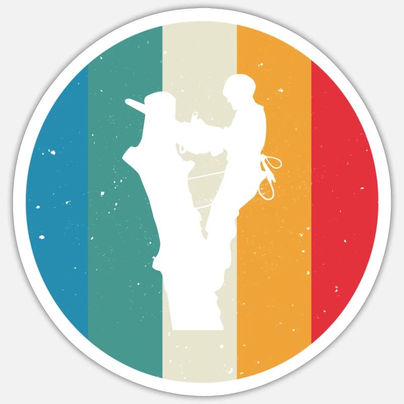 Arbre d’arborescences d’arbres Idée cadeau - Sticker taille S (10 x 10 cm) - blanc mat
