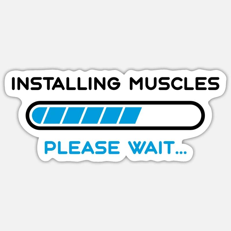 Muscles Sticker size S (10 x 10 cm)