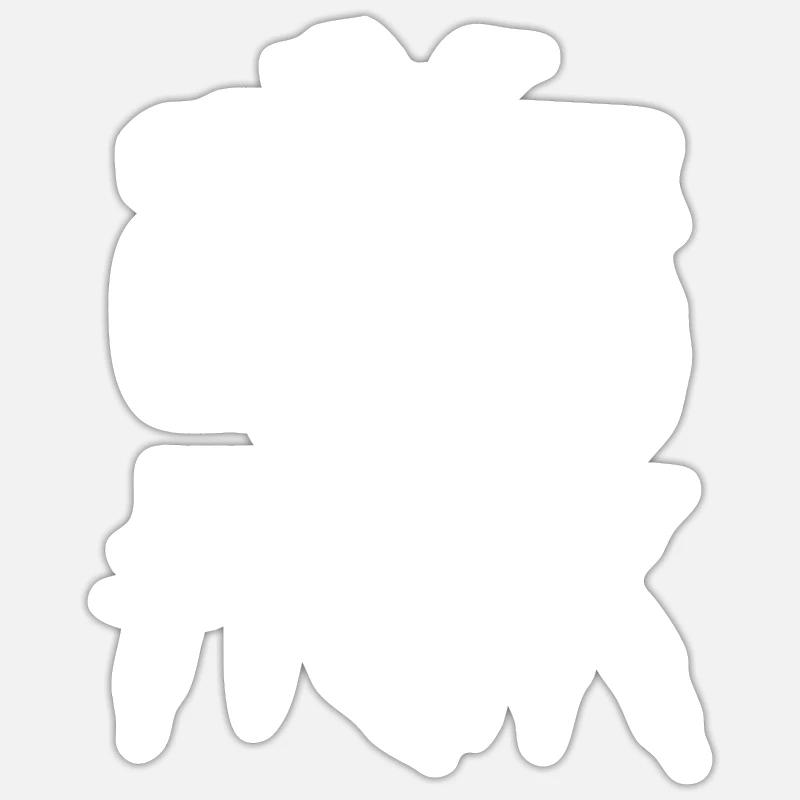 Quad - Sticker taille S (10 x 10 cm) - blanc mat