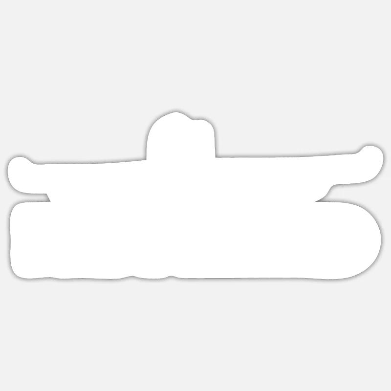 Retired Pilot - Sticker taille S (10 x 10 cm) - blanc mat