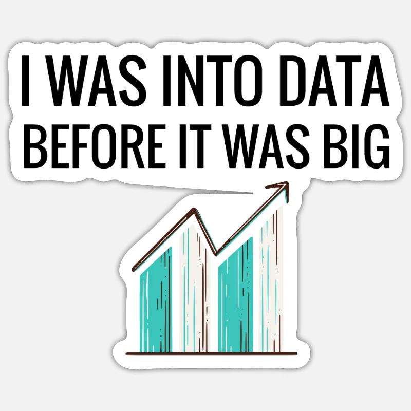Data Science Gifts | Data Scientist Big Data - Sticker size S (10 x 10 cm) - white matte