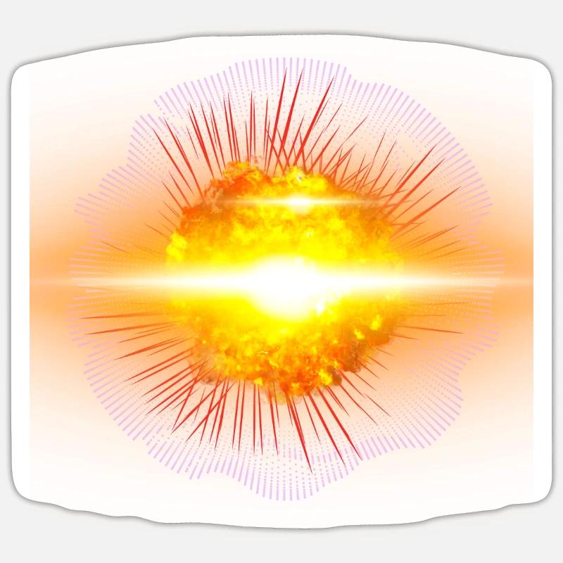 Supernova - Solar Explosion Sticker size S (10 x 10 cm)