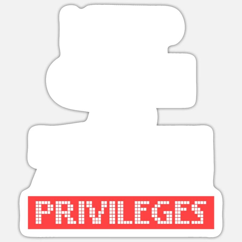 Keep Calm and Escalate Available Privileges Hacker Sticker Größe S (10 x 10 cm)