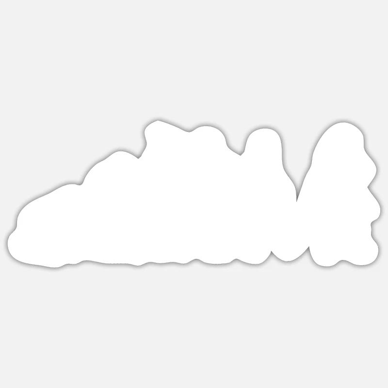 Barbar Evolution Barbar Warrior - Sticker taille S (10 x 10 cm) - blanc mat
