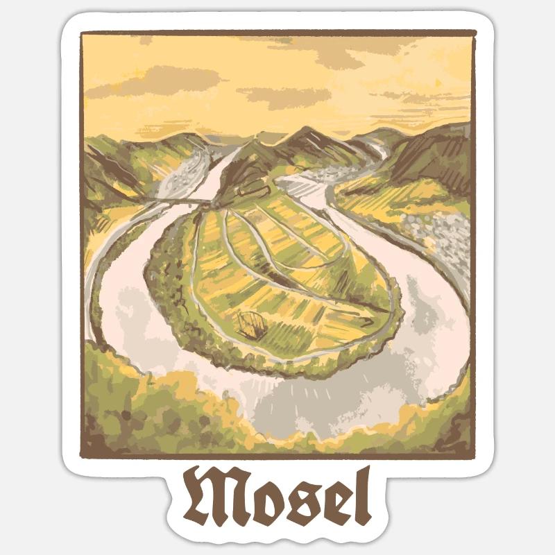 Moselle Loop - Moselle Sticker size S (10 x 10 cm)